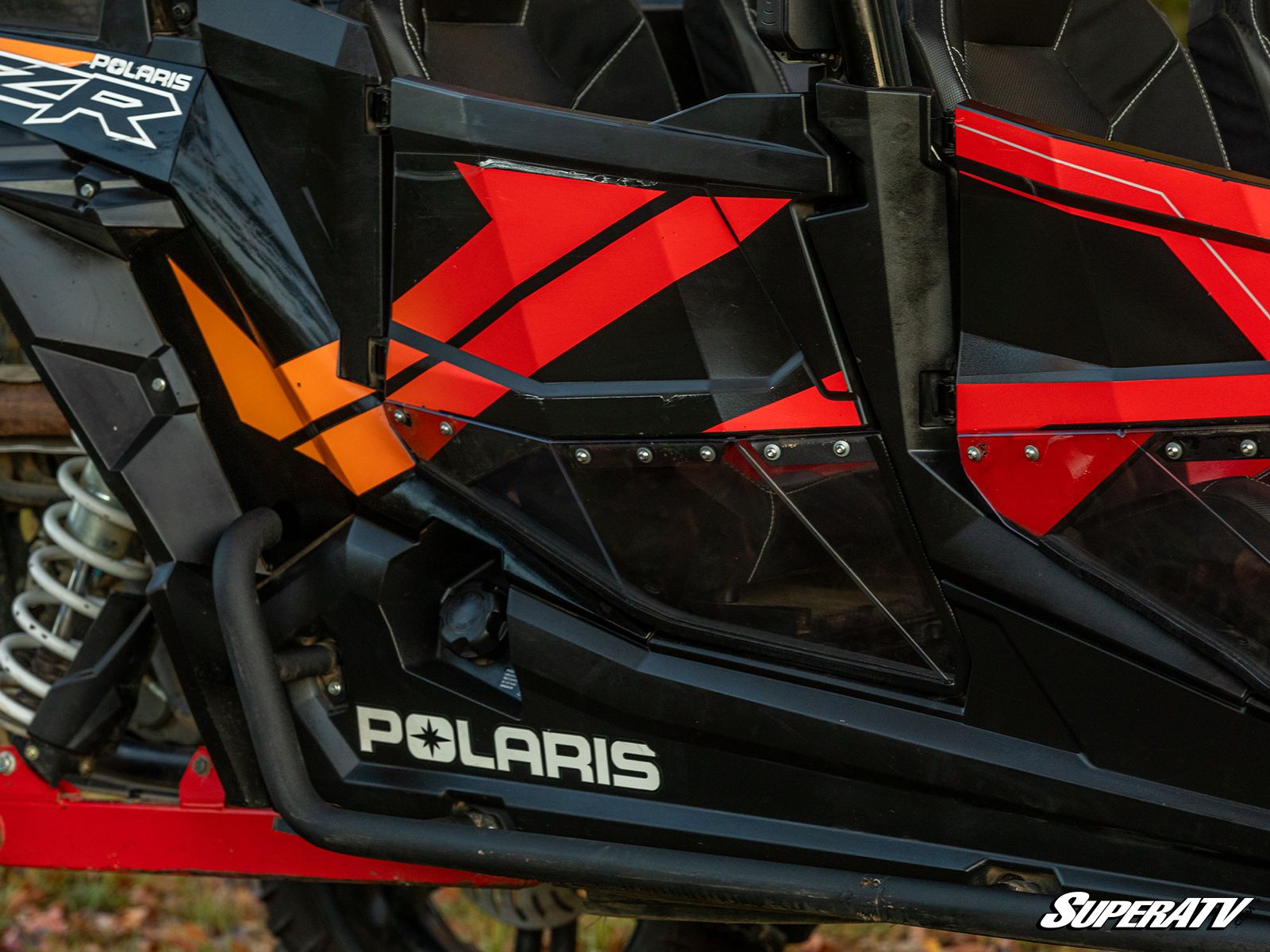 Clear Lower Doors - For 19-20 Polaris RZR 4 XP Turbo S - Click Image to Close