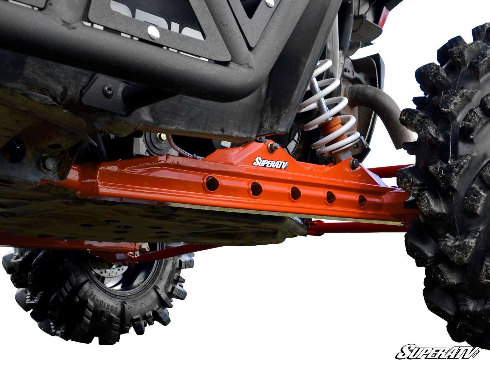 Extended Trailing Arms 1" Rear Offset Orange - For 14-21 Polaris RZR XP 1000 - Click Image to Close