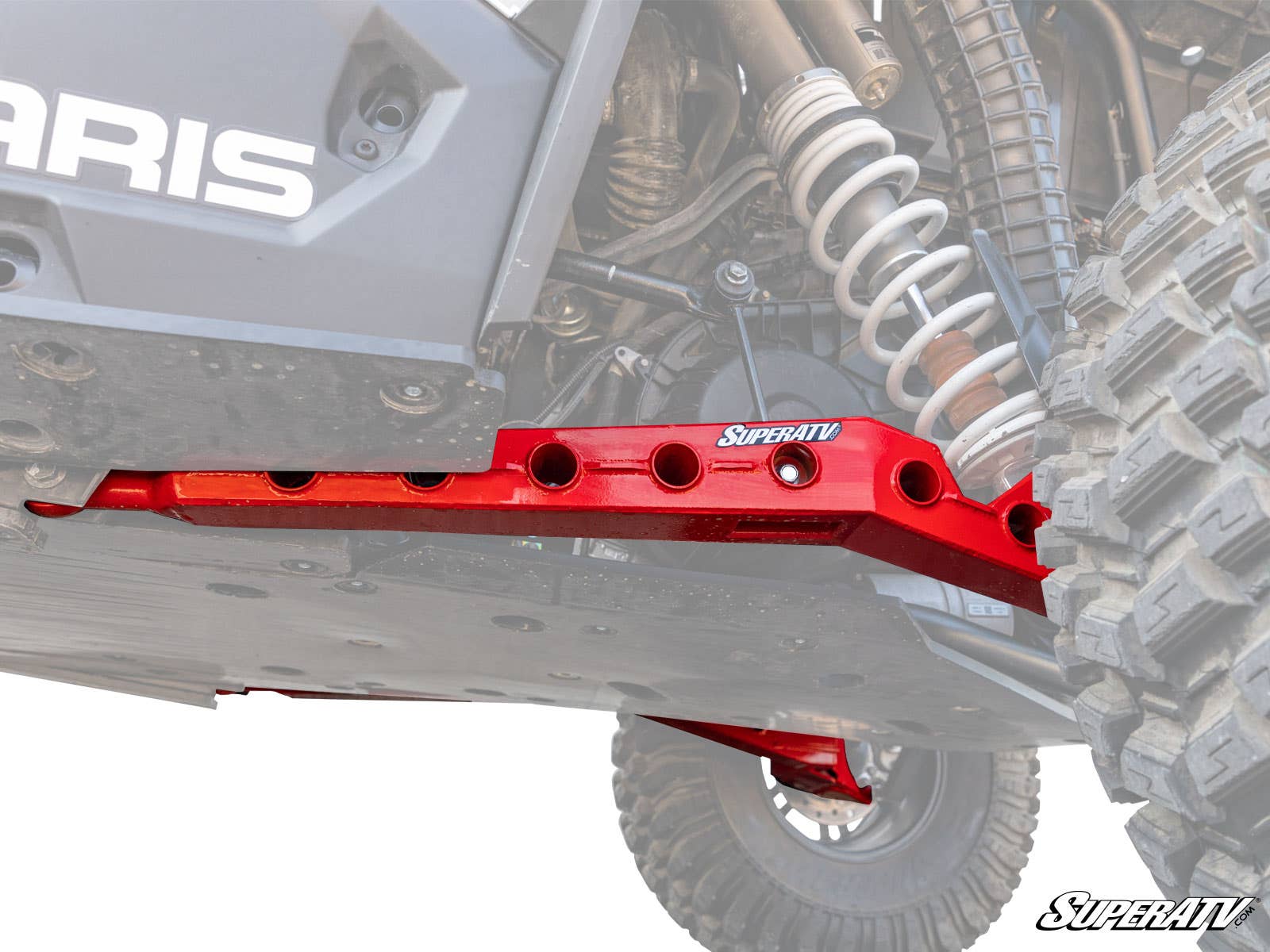 High Clearance Trailing Arms Red - For Polaris RZR RS1 - Click Image to Close