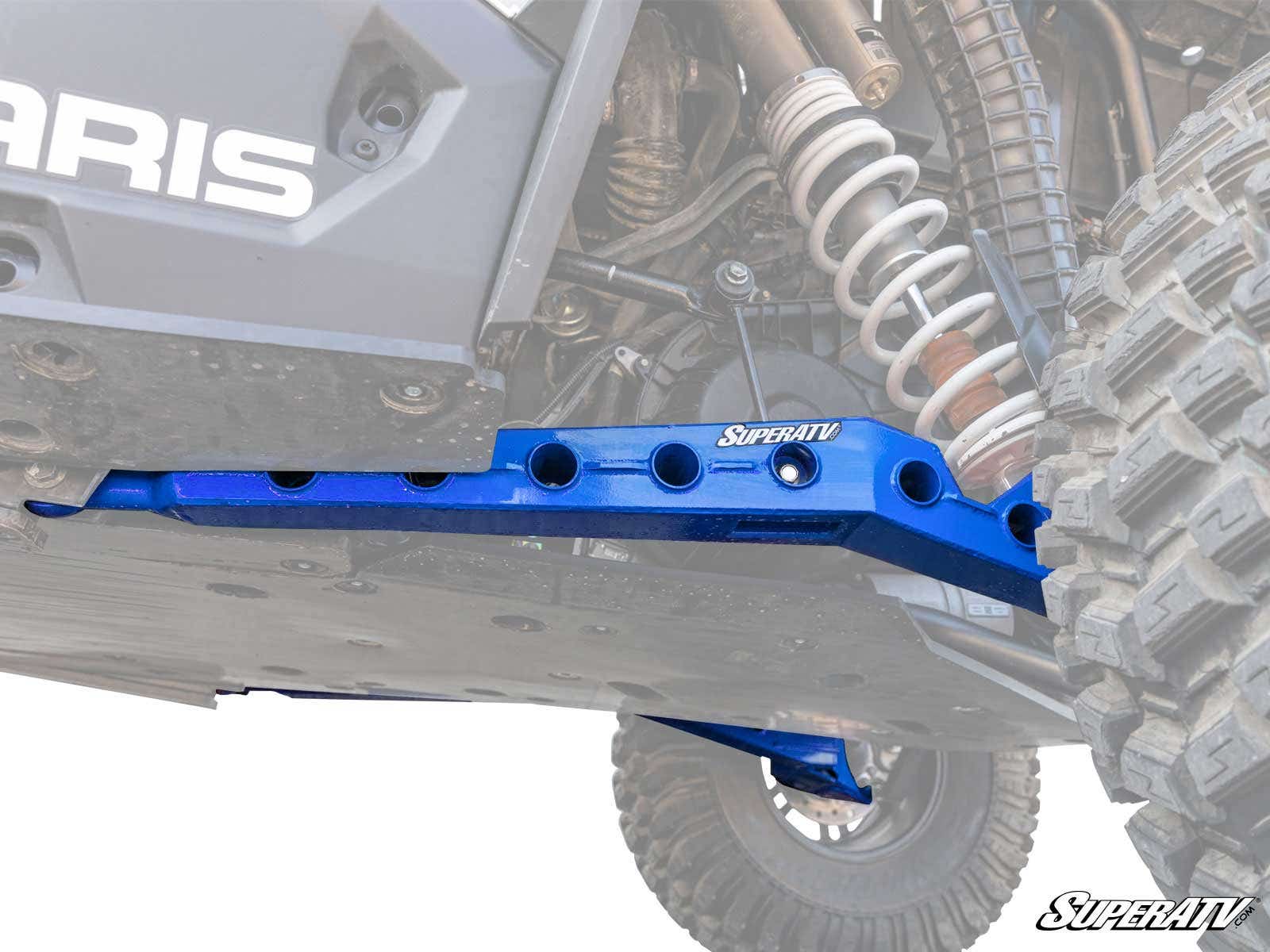 High Clearance Trailing Arms Velocity Blue - For 16-21 RZR XP Turbo - Click Image to Close