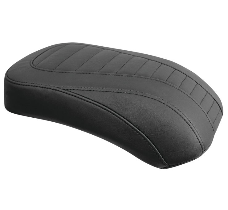 Tripper Ribbed Synthetic Leather Pillion Pad - For 00-17 Harley FLST - Click Image to Close