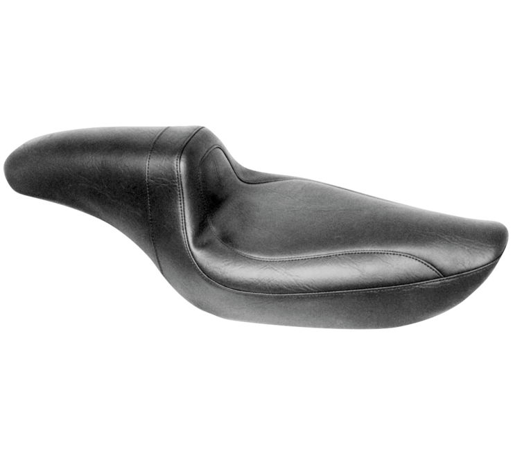 Fastback Smooth Vinyl 2-Up Seat - For 96-03 HD Dyna - Click Image to Close