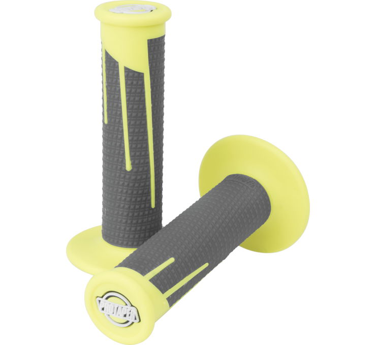 Clamp On Full Diamond Grip System - Neon Yellow & Dark Gray - Click Image to Close