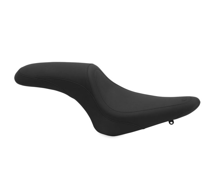 Tripper Smooth Vinyl 2-Up Seat Black Foam - For 13-20 Yamaha XVS950 Bolt - Click Image to Close