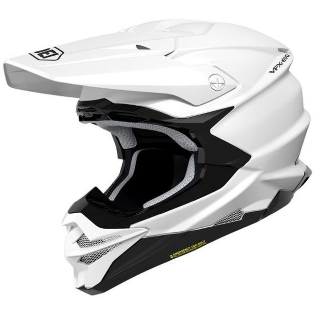 VFX-EVO Solid White Off-Road Helmet 2X-Large - Click Image to Close