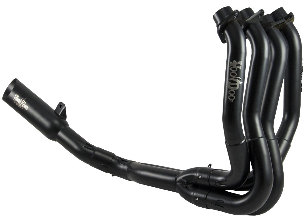 Shorty Black Full Exhaust - For Kawasaki ZX14 - Click Image to Close