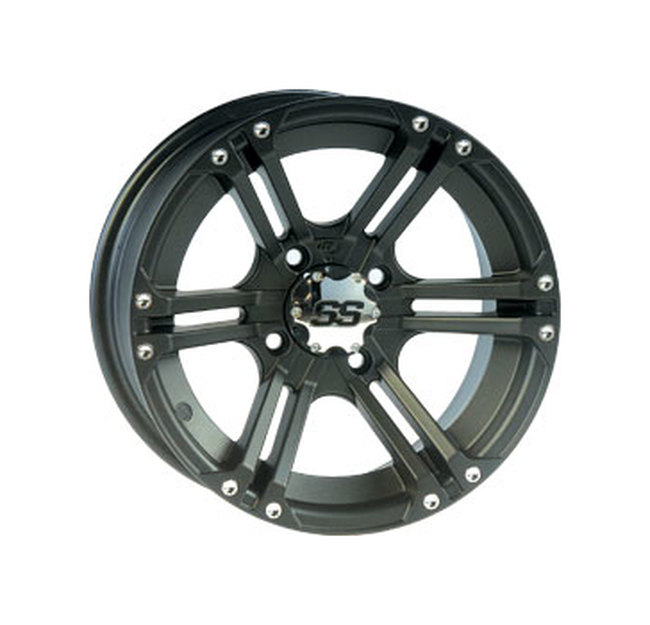 SS212 BLACK WHEEL 12X7 4/137 12MM 5+2 - Click Image to Close