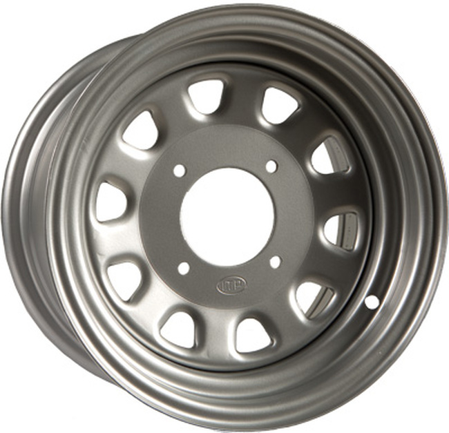 DELTA WHEEL SILVER REAR 12X7 2+5 4/110 - Click Image to Close