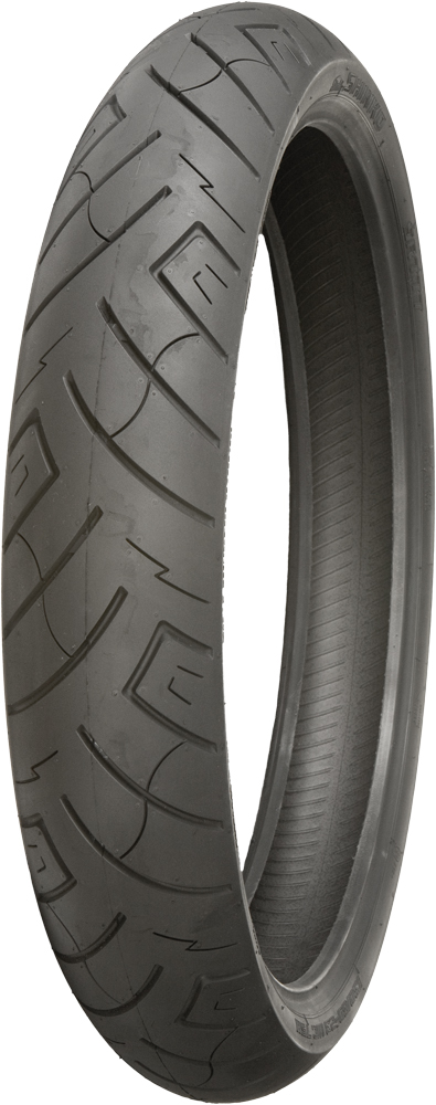 130/60-23 F777 75H Reinforced Black Wall Front Tire - Click Image to Close