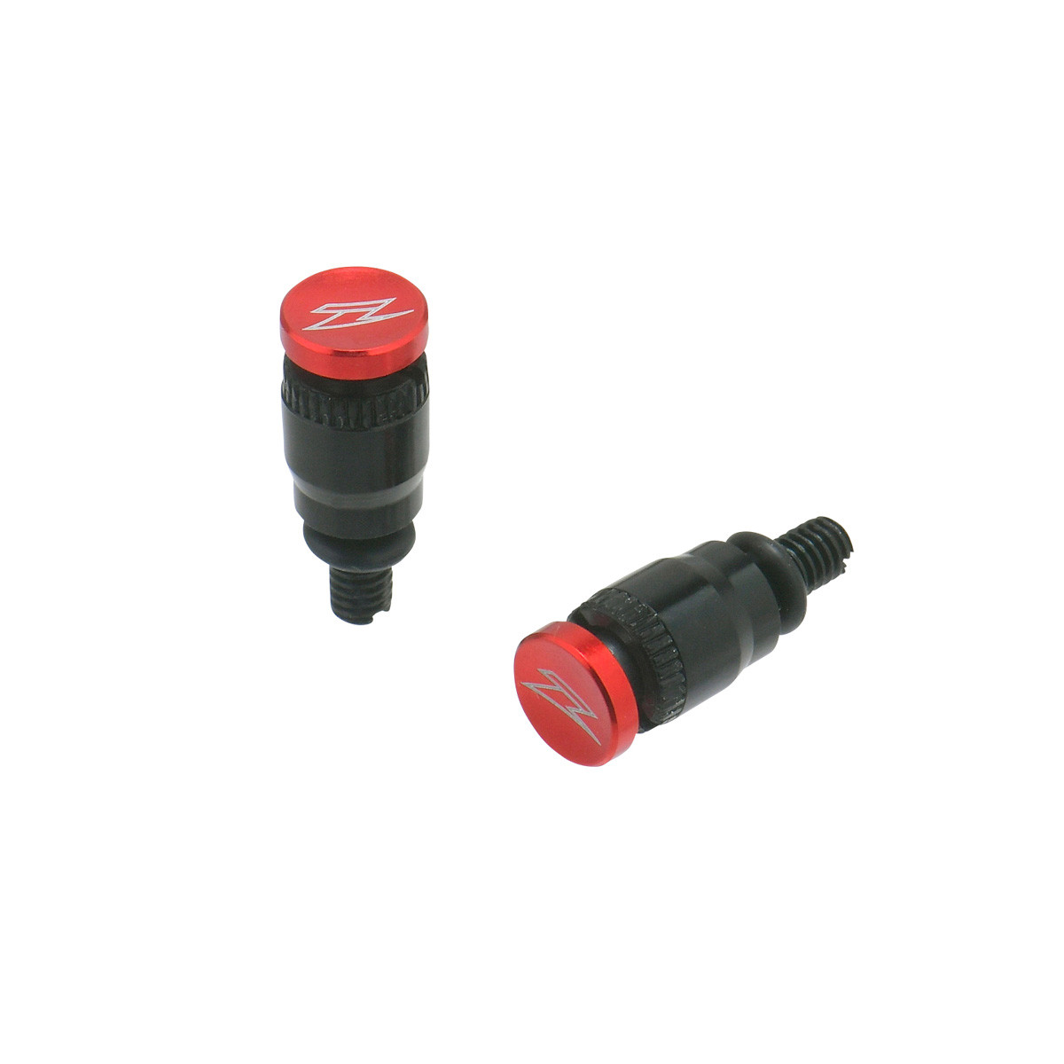 Red M5x0.8 Fork Air Bleed Valve Set - For Most Japanese Forks - Click Image to Close