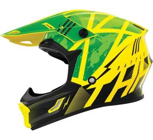 THH Helmets T710X Battle Grn/Blk Lg