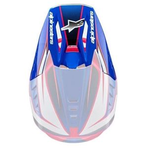 Alpinestars S-M5 Visor White/Diva Pink/Enamel Blue - Replacement visor for Alpinestars S-M5