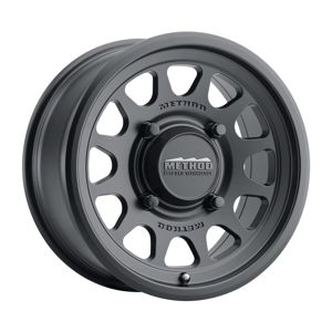 MR414 Bead Grip 15x10 / 6+4/25mm Offset / 4x136 / 106mm CB Matte Black Wheel