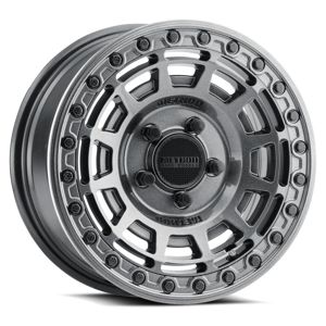 MR415 Beadlock 15x10 / 6+4/25mm / 5x4.5 / 76 CB Graphite Wheel - Graph. Ring