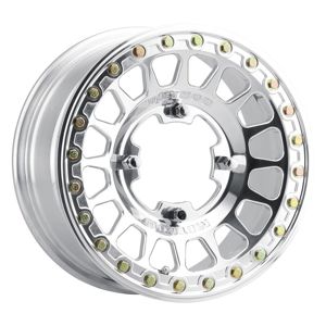 MR413 Beadlock 15x7 / 5+2/38mm Offset / 4x136 / 96mm CB Polished Wheel