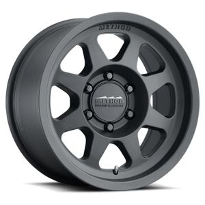 MR701 16x6.5 90mm Offset 6x180 138.9mm CB Matte Black Wheel