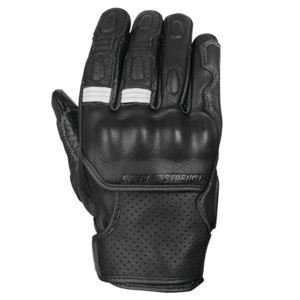 Twist of Fate Leather Gloves Black/White - Large