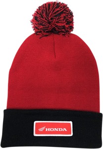 Men's Honda Pom Beanie - Honda Beanie Redblk