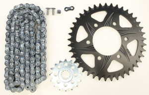 V3 Chain & Sprocket Kit Black RX Chain 520 16/41 Hardcoat Aluminum - For 04-05 Kawasaki ZX10R