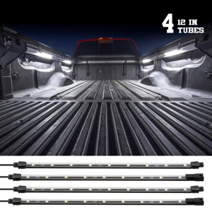 Truck Bed Light w/ Auto Off Delay Switch Underglow LED Accent Truck Bed/Toolbox White - 4x