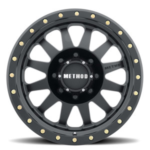 MR304 Double Standard 17x8.5 0mm Offset 8x170 130.81mm CB Matte Black Wheel