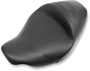 S3 Super Slammed Solo Seat Black Gel Wide & Low - For Harley FLH FLT