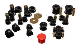 Black Hyper-Flex Master Bushing Set - For 02-06 Subaru Impreza/WRX