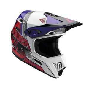 AR1 Vendetta Helmet Red/White/Purple Youth - Large