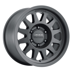 MR704 17x8.5 0mm Offset 8x6.5 130.81mm CB Matte Black Wheel