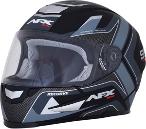 FX-99 Full Face Street Helmet Matte Black/Gray Small