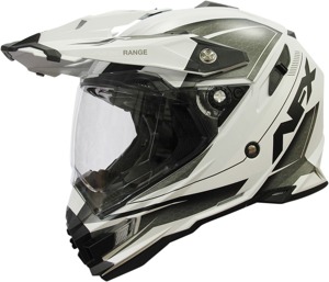 FX-41DS Range Full Face Dual-Sport Helmet Matte White Small