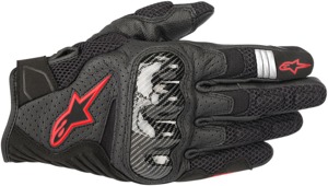 SMX1 Air V2 Motorcycle Gloves Black/Red Small