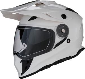 Range Full Face Dual-Sport Helmet Gloss White X-Large