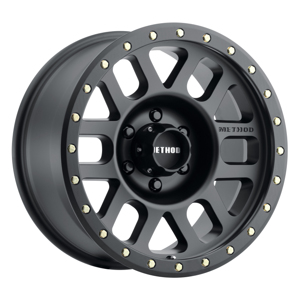 MR309 Grid 17x8.5 0mm Offset 6x120 83mm CB Matte Black Wheel