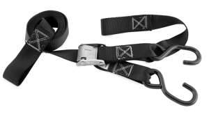 Integrated Tie Downs - Pair - 1-1/2" x 84" Integrate Soft Hook - Black