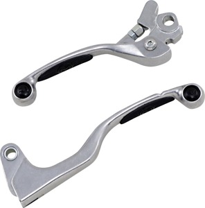 Natural & Black Competition Brake & Clutch Lever Set - For 01-12 WR YZ RMZ KX