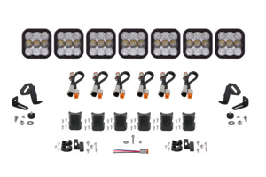 SS5 Sport Universal CrossLink 7-Pod Lightbar - White Combo