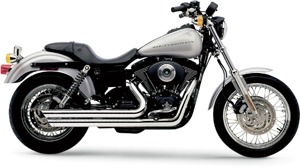 Speedster Slashdown Chrome Full Exhaust - For 12-17 Harley Dyna