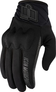 ICON Women's Anthem3 Gloves Black Medium - Breathable sport riding gloves