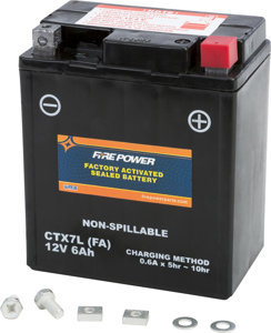 Factory Activated Sealed Battery - Replaces YTX7L-BS