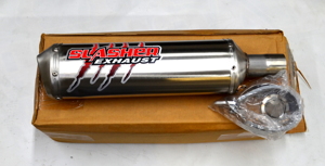 Stainless Slip On Exhaust Muffler w/SA - For 09-15 KTM 250SXF