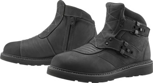 ICON El Bajo2 Boots Black Men's Size 7 - Men's motorcycle boots, black, size 7