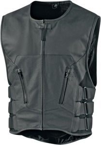 D30 Leather Vest - Black Men's 4X-Large