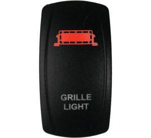 Lighted Switch Grill Light On/Off Red