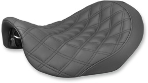 Renegade Lattice Solo Seat Black Gel - For 06-17 Harley Dyna