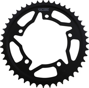 Steel Rear Sprocket 45T Black 530 - For 01-14 Suzuki Triumph