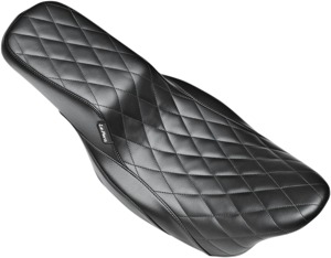 Nomad Diamond Vinyl 2-Up Seat - Black - For 08-20 Harley FLH FLT