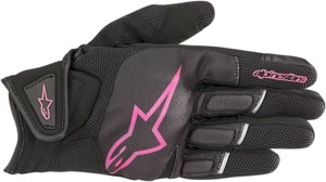 Women's Atom Street Riding Gloves Black/Pink X-Small