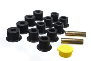 Black Rear Leaf Spring Bushing Set - For 6/86-97 Nissan 720 & Hardbody Pickup 2WD