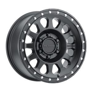 MR315 17x8.5 0mm Offset 6x5.5 106.25mm CB Matte Black Wheel